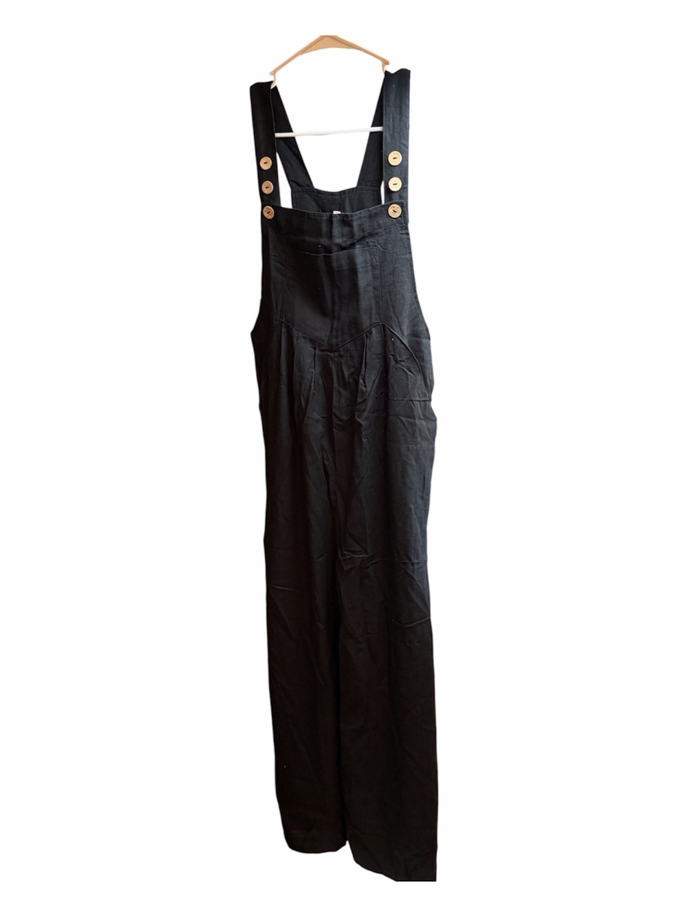 Hem & Thread Women’s Boho Cottagecore Overalls Lg NWT